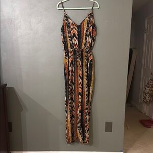Liberty Lou boho-style spaghetti strap jumpsuit/romper